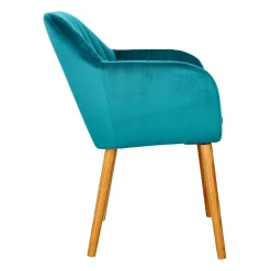 Krzesło Emilia Velvet bottle green tapicerowane