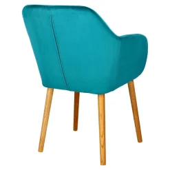 Krzesło Emilia Velvet bottle green tapicerowane