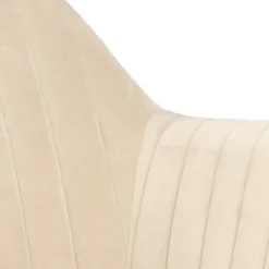 Krzesło Emilia Velvet sand /black tapicerowane