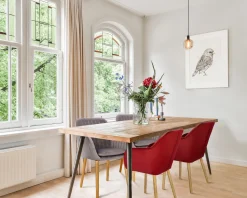 Krzesło Emilia Velvet sand /black tapicerowane