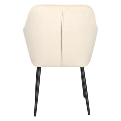 Krzesło Emilia Velvet sand /black tapicerowane