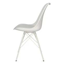 Krzesło Eris PP białe/białe z tworzywa