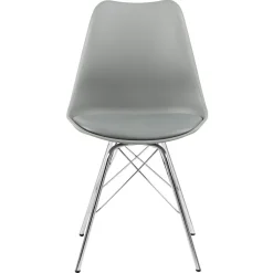 Krzesło Eris PP szare z tworzywa