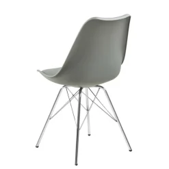 Krzesło Eris PP szare z tworzywa