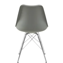 Krzesło Eris PP szare z tworzywa