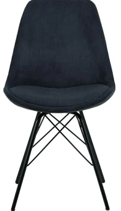 Krzesło Eris Sztruks Antracytowe tapicerowane