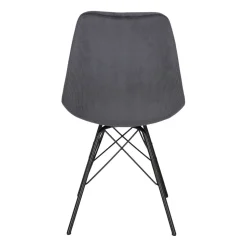 Krzesło Eris Sztruks Antracytowe tapicerowane