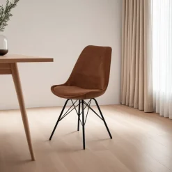 Krzesło Eris Sztruks Cooper tapicerowane