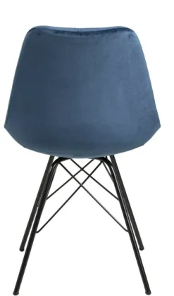 Krzesło Eris VIC niebieskie tapicerowane