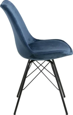 Krzesło Eris VIC niebieskie tapicerowane