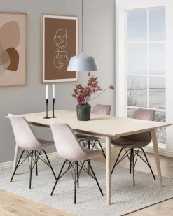 Krzesło Eris VIC niebieskie tapicerowane