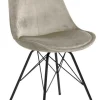 Krzesło Eris VIC piaskowe tapicerowane