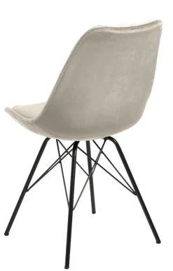 Krzesło Eris VIC piaskowe tapicerowane