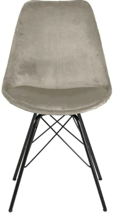 Krzesło Eris VIC piaskowe tapicerowane