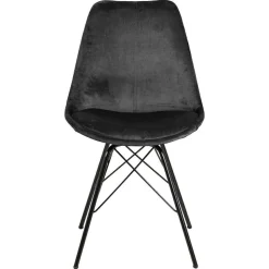 Krzesło Eris VIC szare tapicerowane