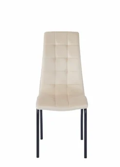 Krzesło Ezara Velvet beżowe