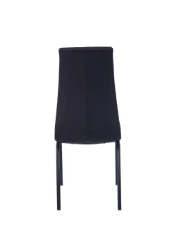 Krzesło Ezara Velvet czarne