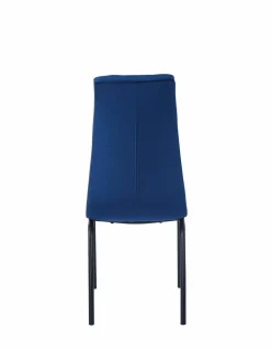 Krzesło Ezara Velvet niebieskie