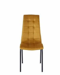 Krzesło Ezara Velvet żółte
