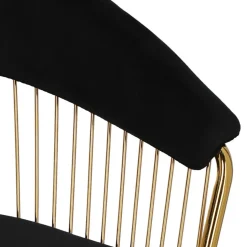 Krzesło Feeny Velvet czarne