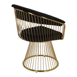 Krzesło Feeny Velvet czarne