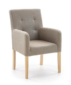 Krzesło Filem ciemny beż tkanina Inari