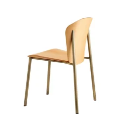 Krzesło Finn bejcowane jasny orzech bron drewniane