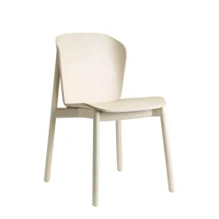 Krzesło Finn drewniane bejcowane białe drewniane