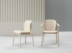 Krzesło Finn drewniane bejcowane białe drewniane