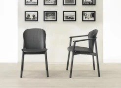 Krzesło Finn drewniane bejcowane czarne drewniane