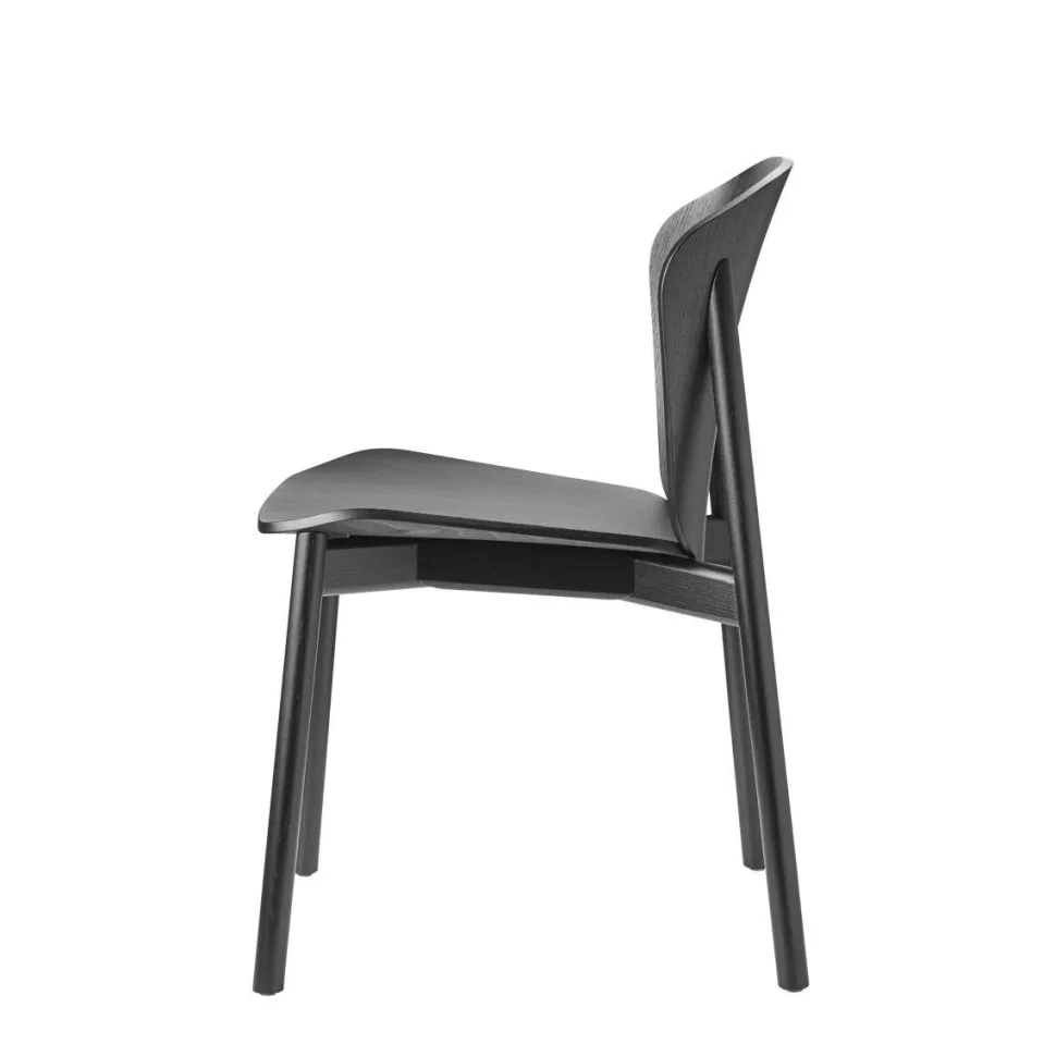 Krzesło Finn drewniane bejcowane czarne drewniane