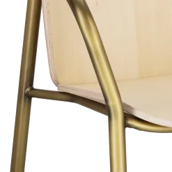 Krzesło Finn z podłokietnikami bejcowane drewniane