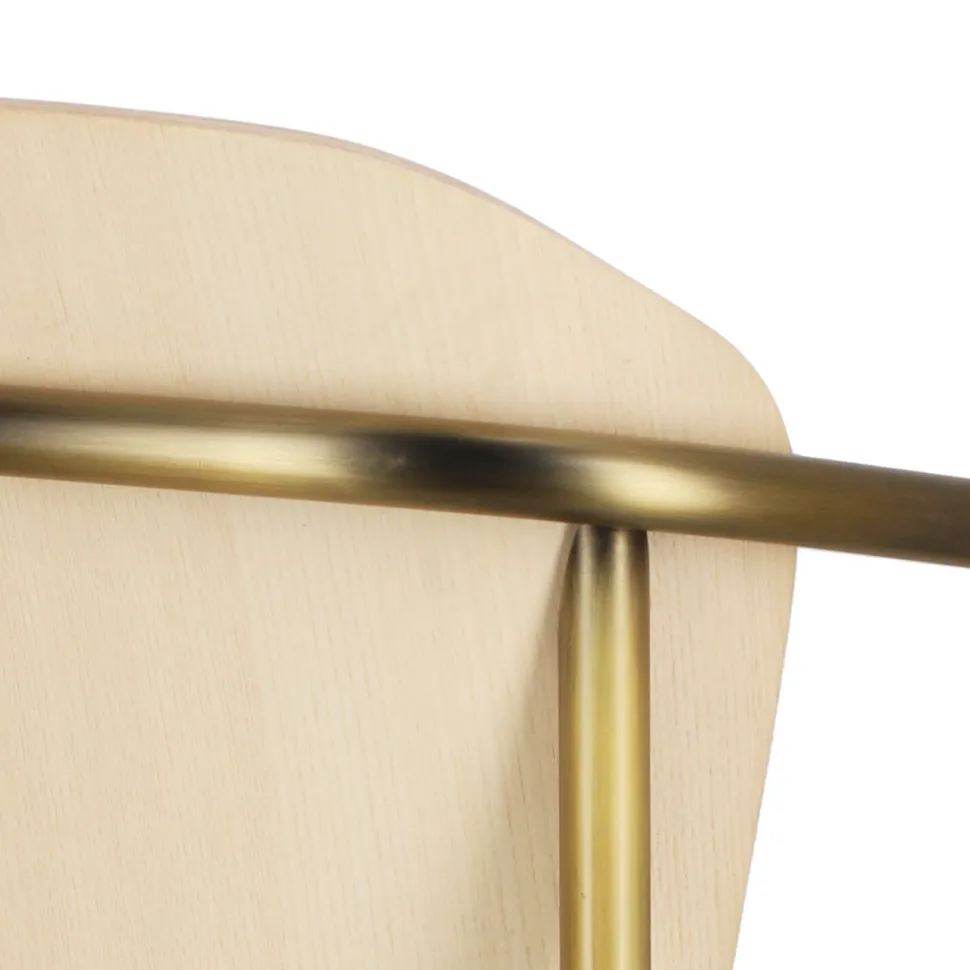 Krzesło Finn z podłokietnikami bejcowane drewniane