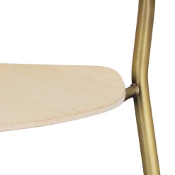 Krzesło Finn z podłokietnikami bejcowane drewniane