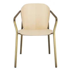 Krzesło Finn z podłokietnikami bejcowane drewniane