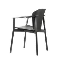 Krzesło Finn z podłokietnikami bejcowane drewniane