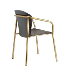 Krzesło Finn z podłokietnikami bejcowane drewniane