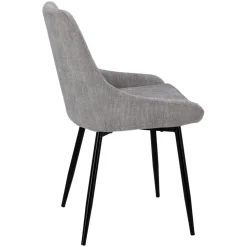 Krzesło Floyd sztruks szary tapicerowane