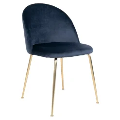 Krzesło Geneve granatowe VIC/ złote