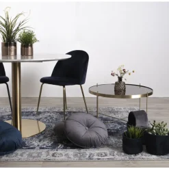 Krzesło Geneve granatowe VIC/ złote