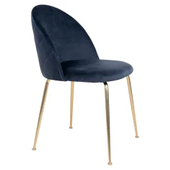 Krzesło Geneve granatowe VIC/ złote