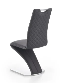 Krzesło Georgia czarne PU