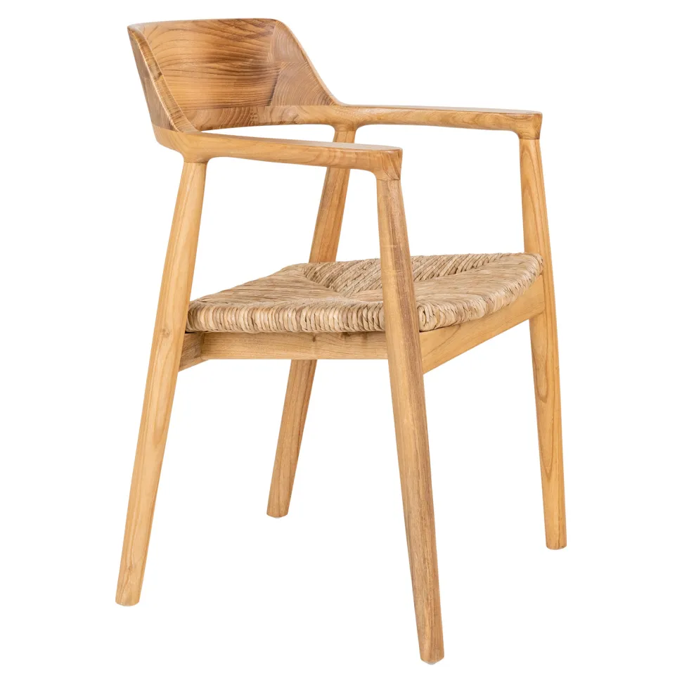 Krzesło Getafe drewno sungkai naturalne