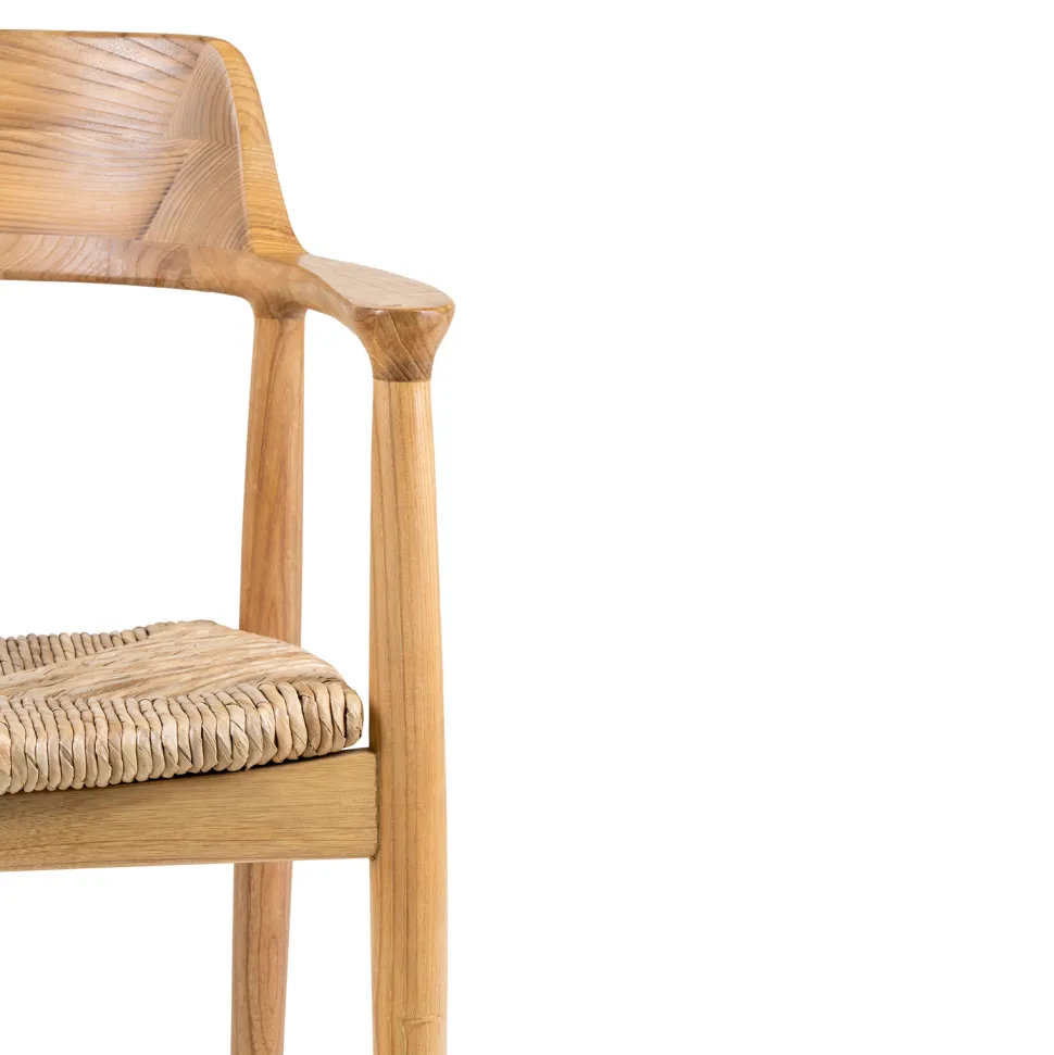 Krzesło Getafe drewno sungkai naturalne