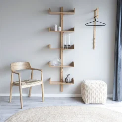 Krzesło Getafe drewno sungkai naturalne