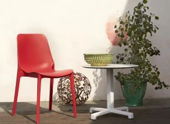 Krzesło Ginevra antracytowe z tworzywa