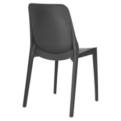 Krzesło Ginevra antracytowe z tworzywa