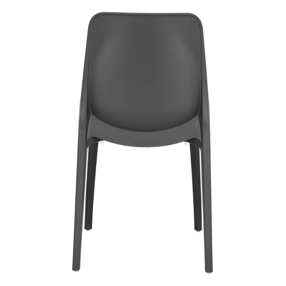 Krzesło Ginevra antracytowe z tworzywa