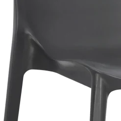 Krzesło Ginevra antracytowe z tworzywa