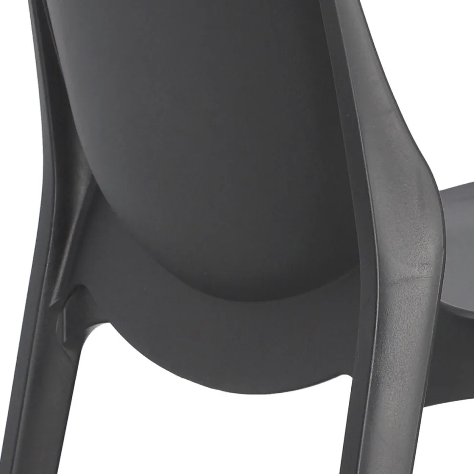 Krzesło Ginevra antracytowe z tworzywa